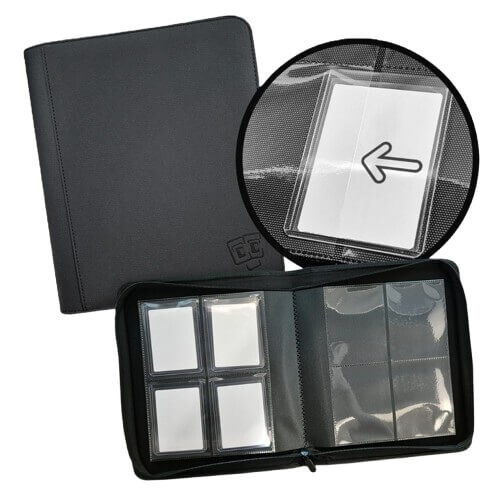 TCG GURU Album na toploadery TCG Guru 4-Pocket Zippered - Black