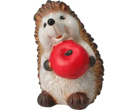 Dekoračná soška (2 druhy) Ježko s jablkom%