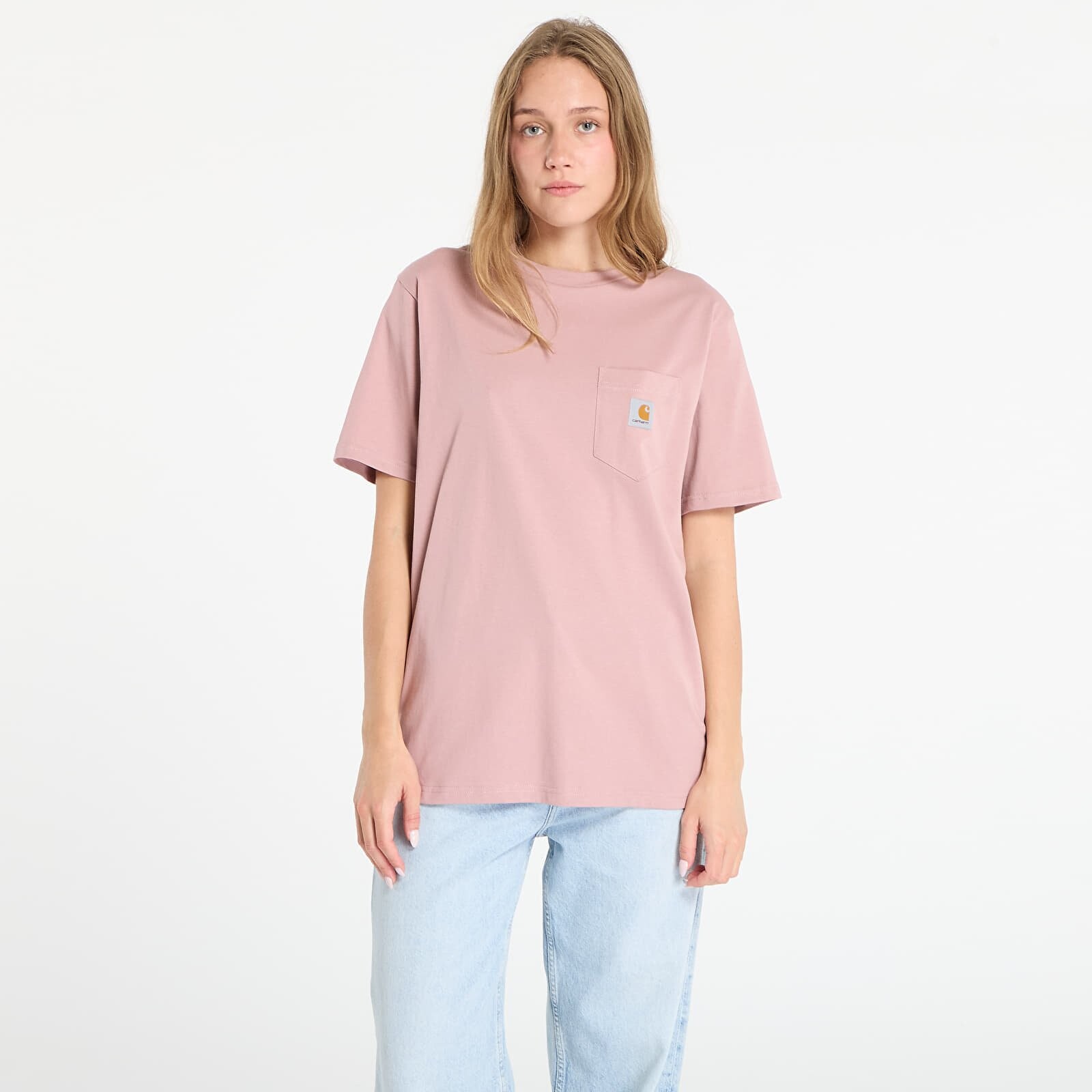 Tričko Carhartt WIP S/S Pocket T-Shirt UNISEX Glassy Pink L