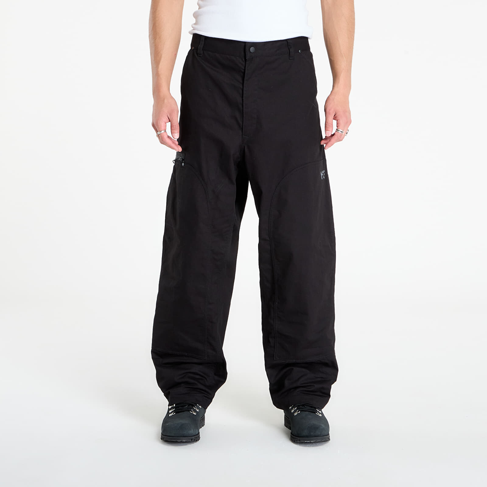 Kalhoty Y-3 M Twill Pants Black L