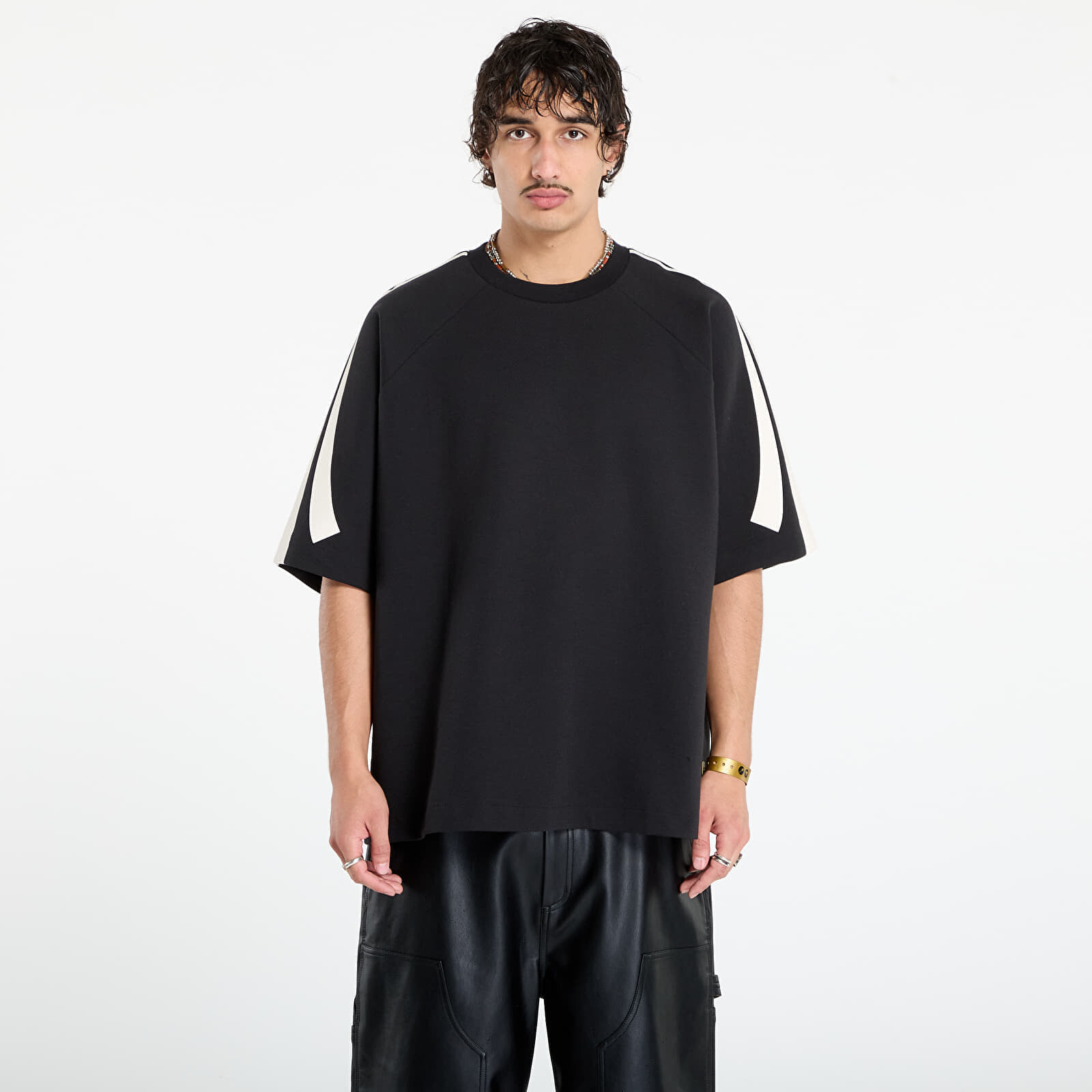 Mikina adidas Basketball Short Sleeve Sweatshirt Black L