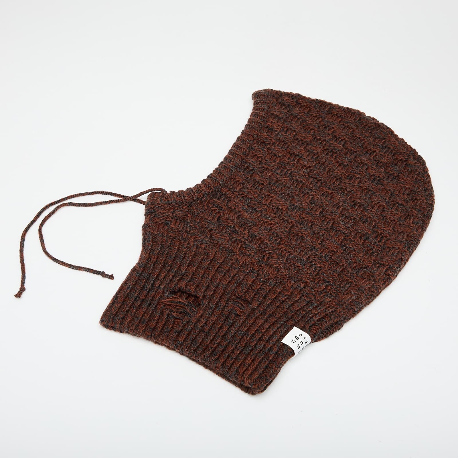 MM6 Maison Margiela Beanie Dark Grey Melange/ Brown L