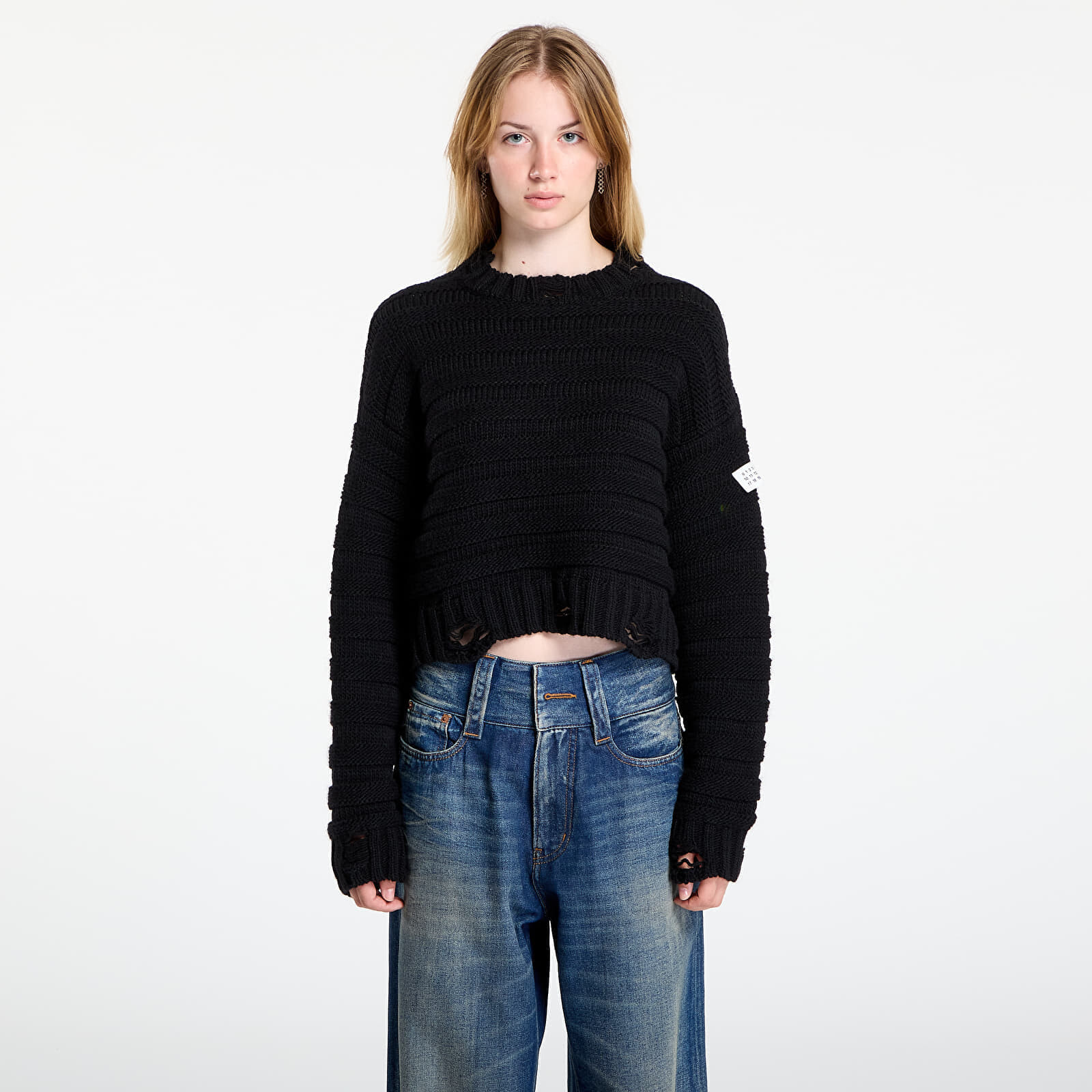 Svetr MM6 Rtw Avp Crewneck Black L