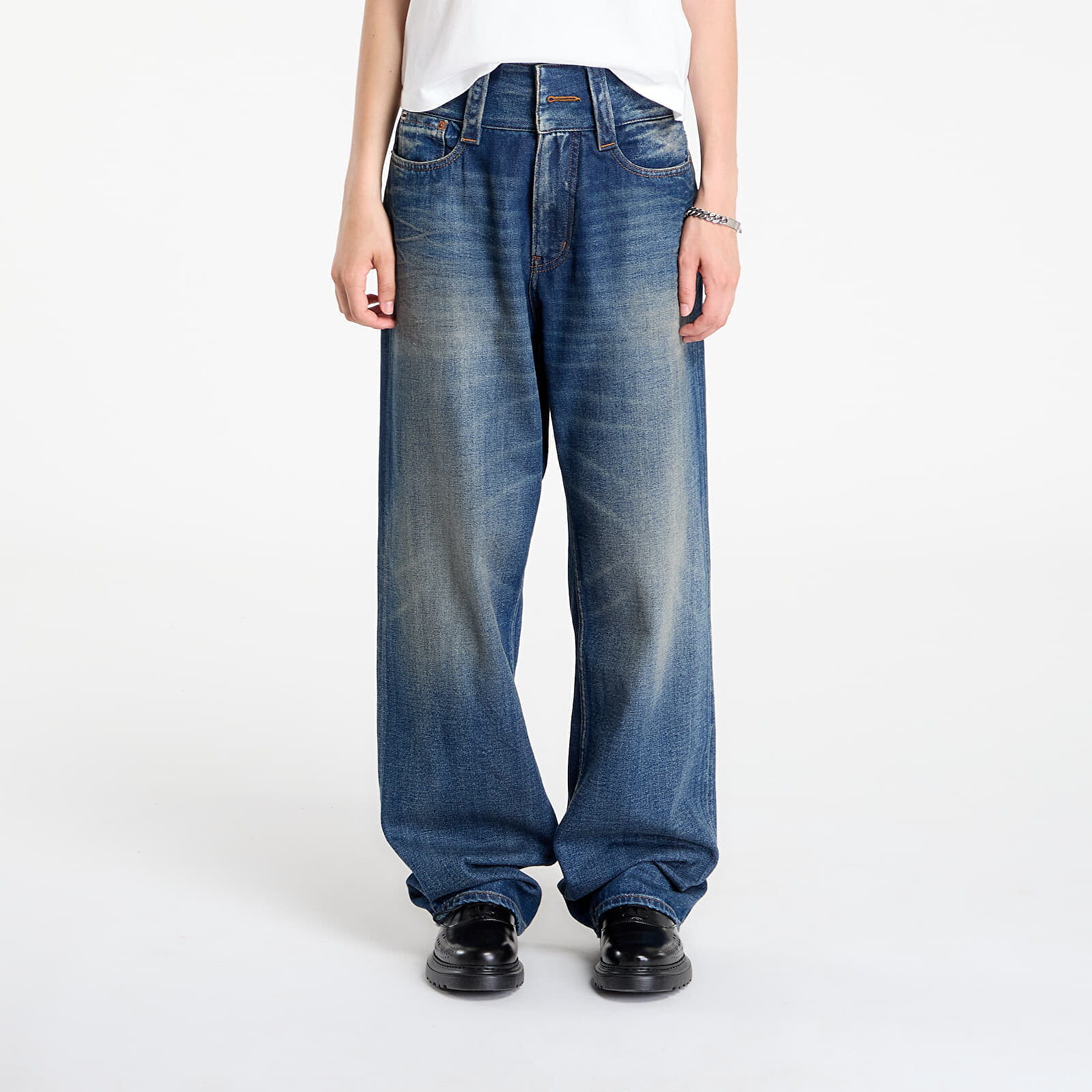 Kalhoty MM6 Rtw Avp Pants 5 Pockets Medium Blue 27