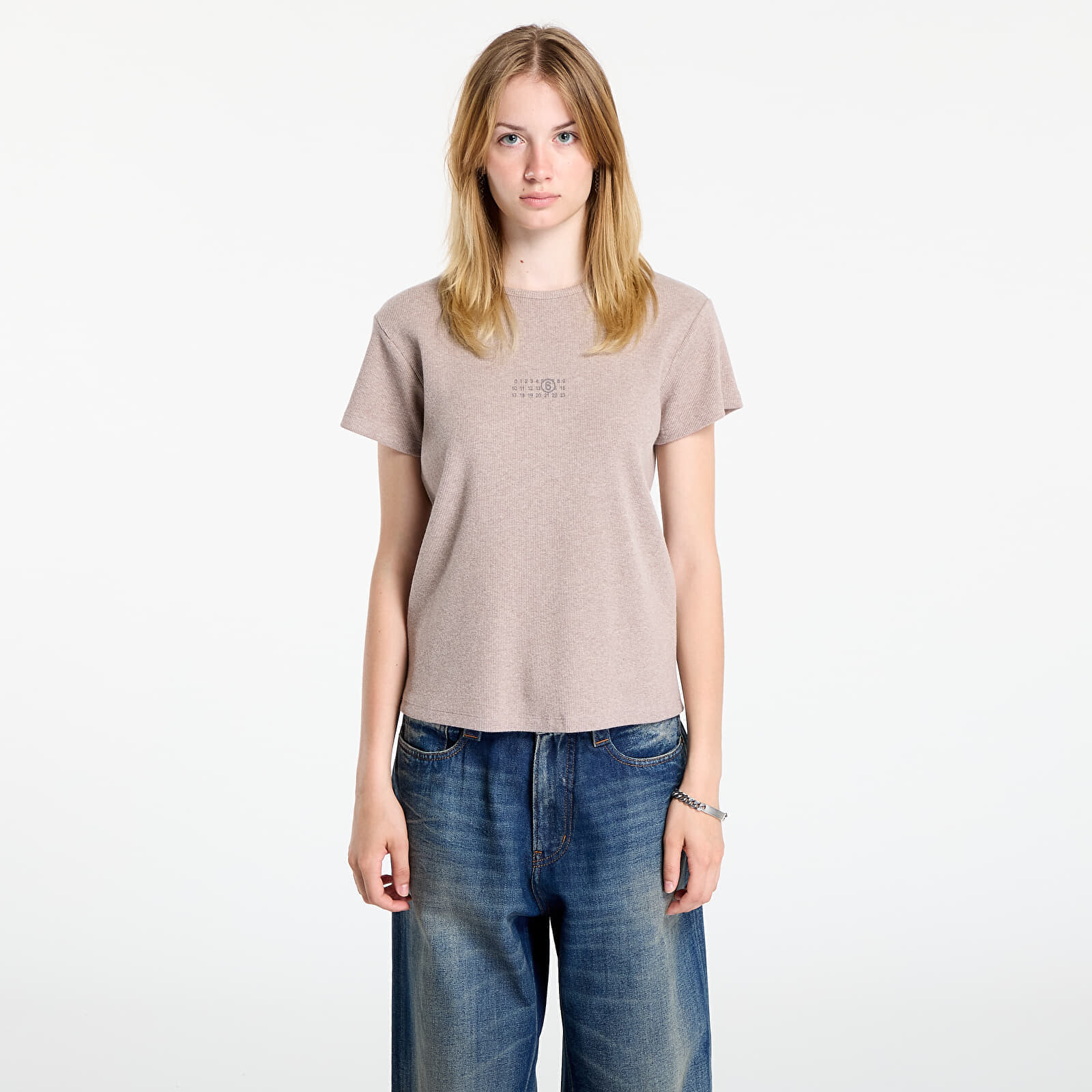 Tričko MM6 Rtw Avp T-Shirt Taupe L