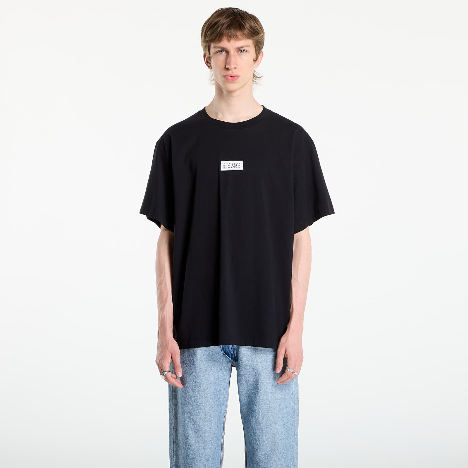 Tričko MM6 Cotton T-Shirt Black L