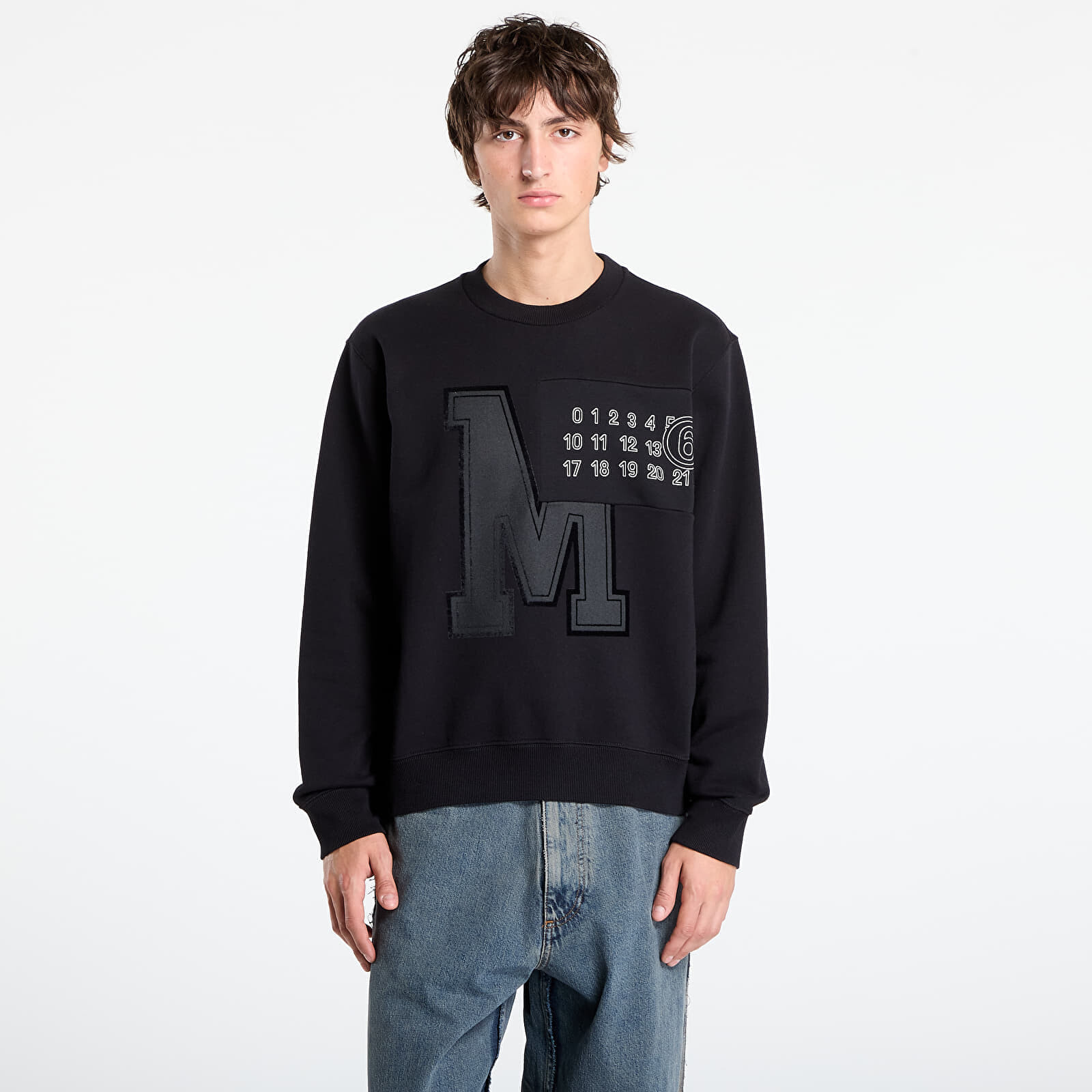 Mikina MM6 Men's Rtw Avp Sweatshirt Black L