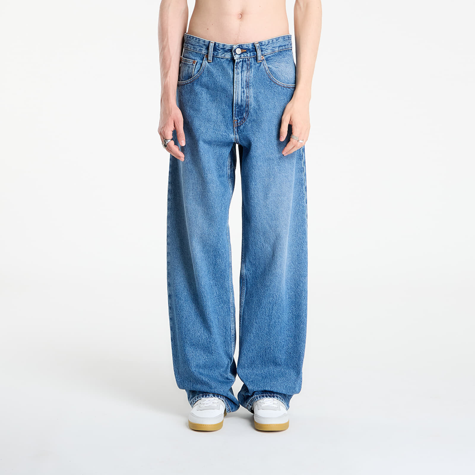 Kalhoty MM6 Wide-Leg Jeans Medium Blue 31