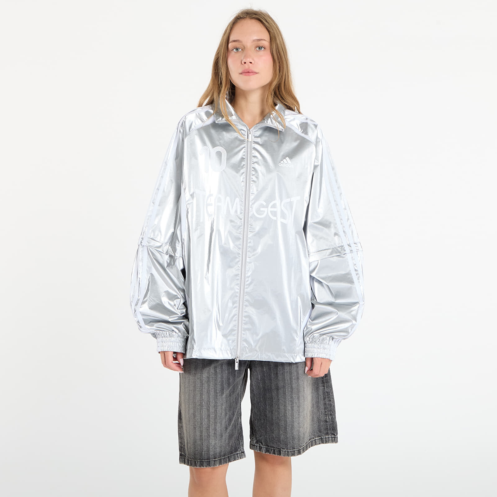 Bunda adidas Adilenium Season 4 Teamgeist Oversized Silver Track Top Silver Met. L