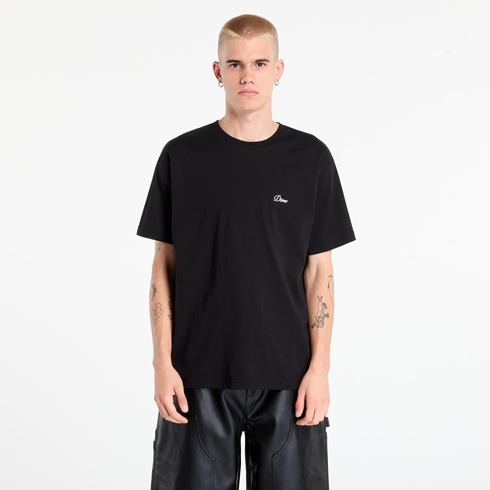 Tričko DIME Cursive Small Logo T-Shirt UNISEX Black L