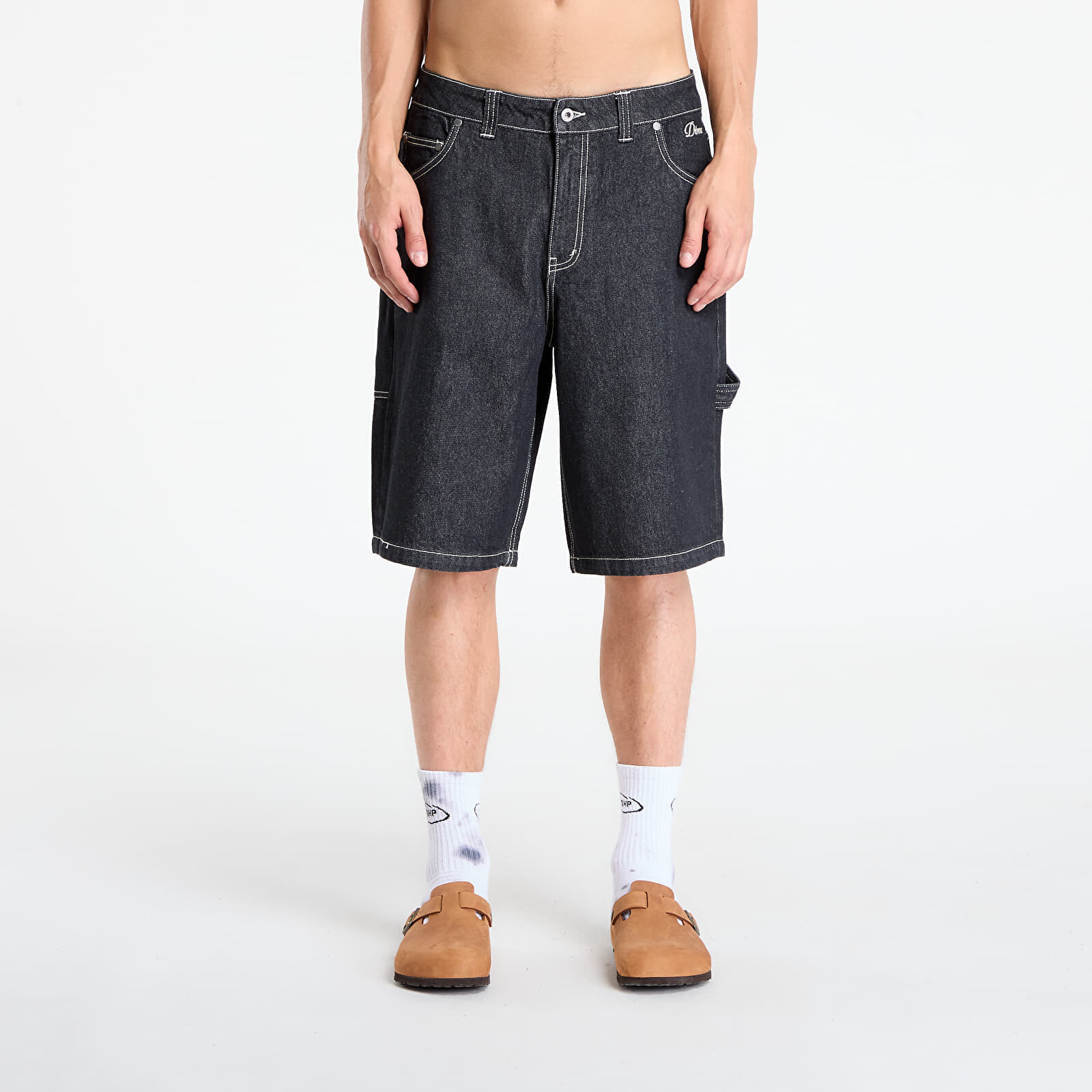 DIME Classic Denim Shorts Black Washed 30