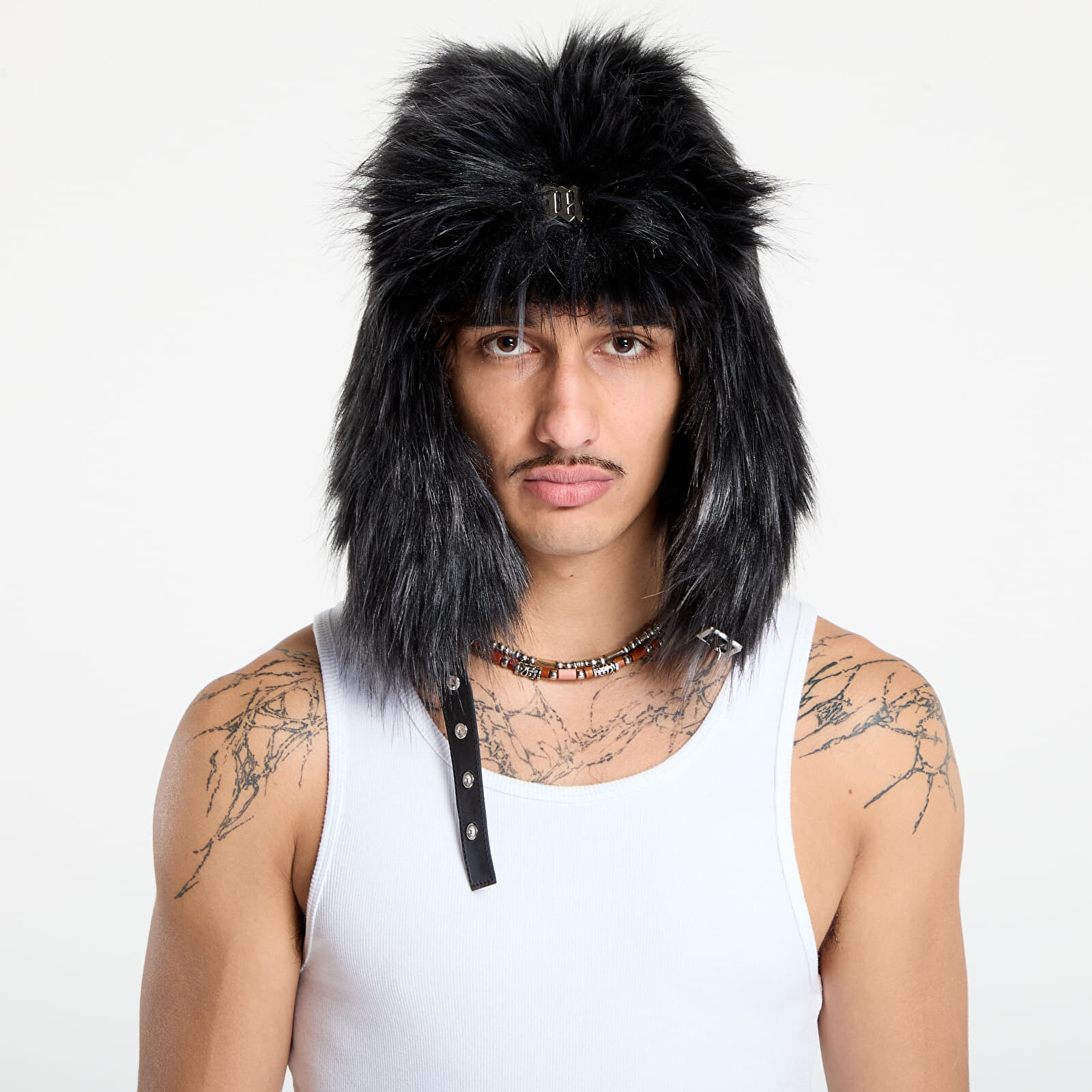 MISBHV Faux Fur Aviator Hat Black S/M