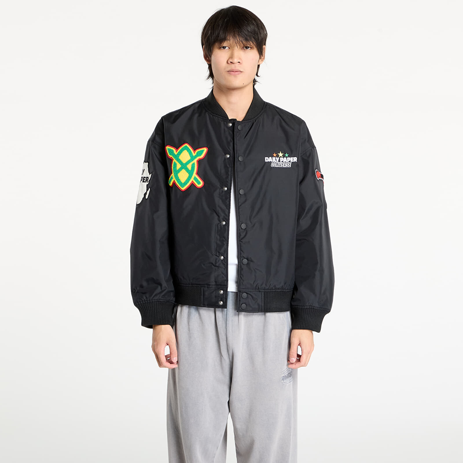 Bunda Converse x Daily Paper Stadium Jacket Black L