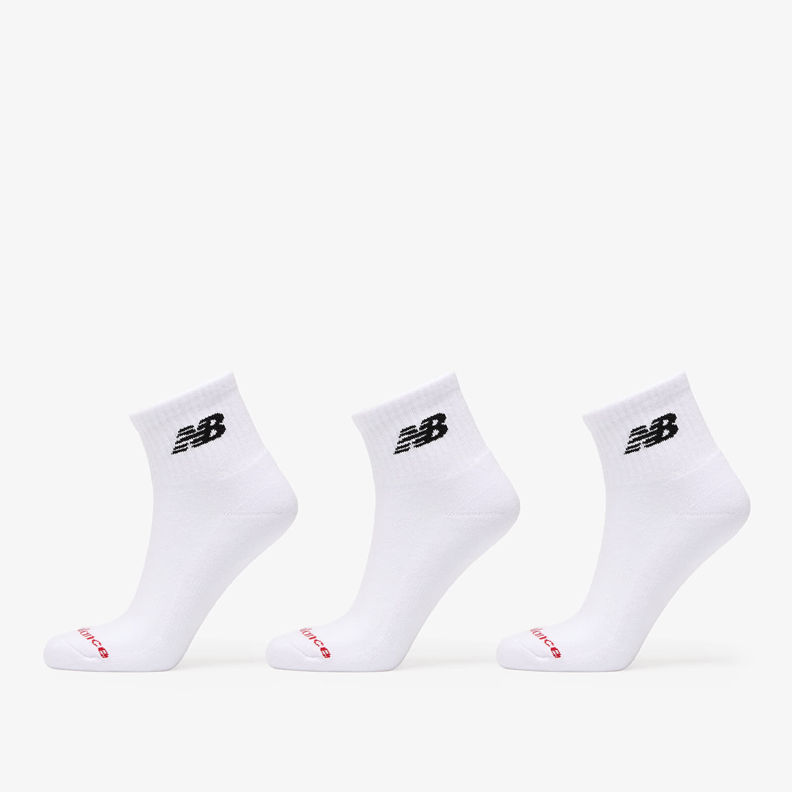 New Balance Everyday Ankle Socks 3-Pack White L