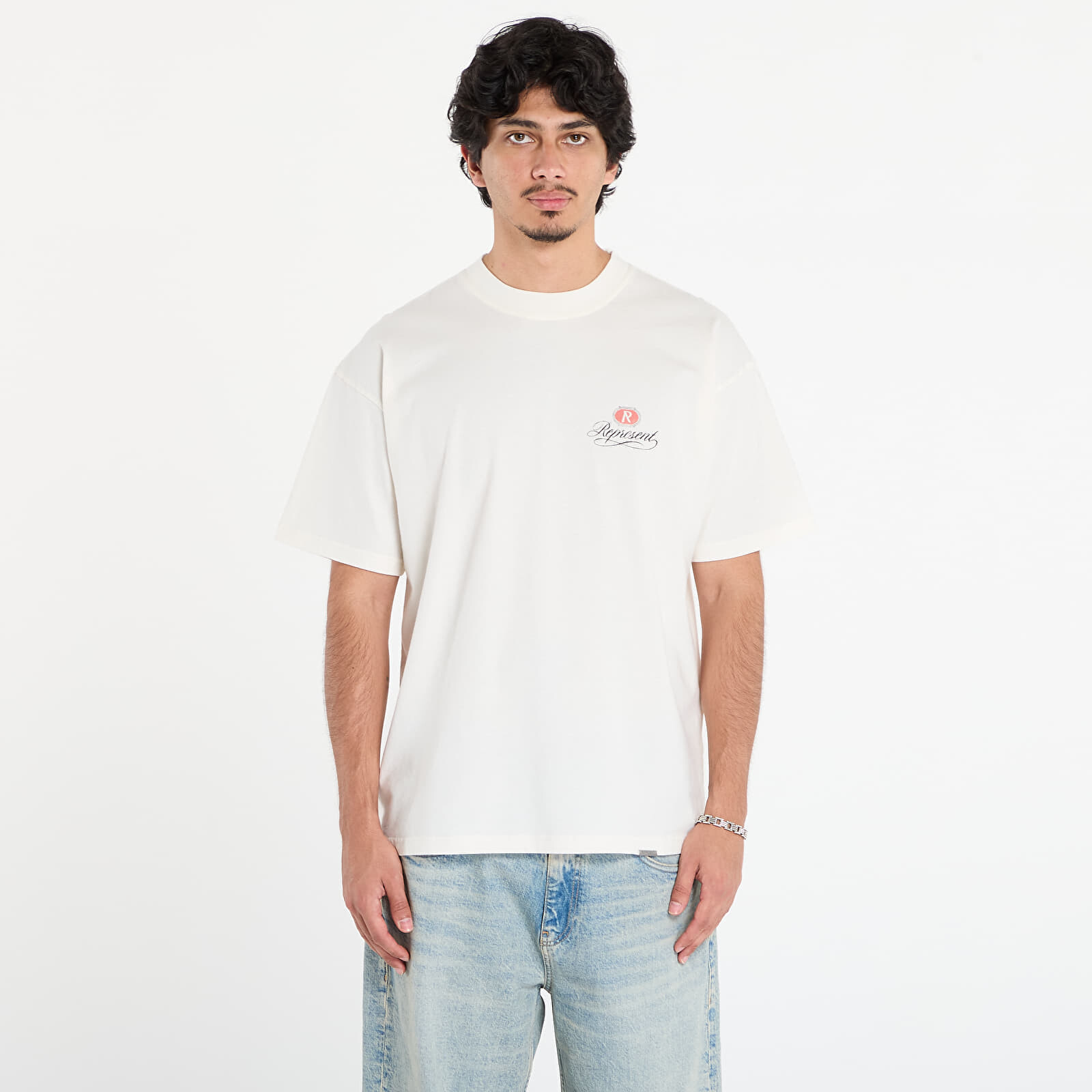 Tričko REPRESENT Grand Vintage Hand Drawn T-Shirt Aged White L