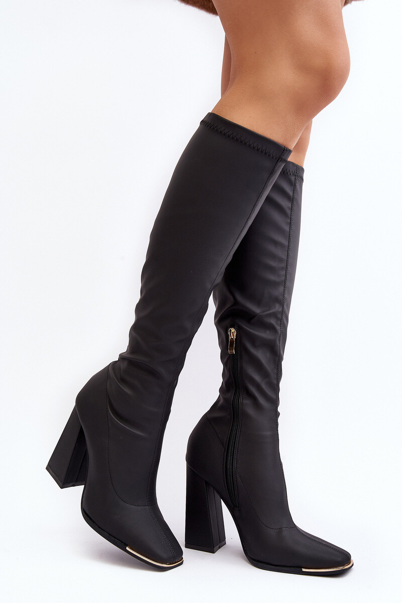 PH2 Ženské topánky na vysokom post čierne Rishabh