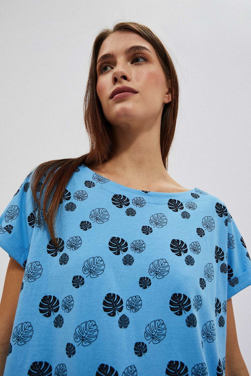 Marisse Women's T-Shirt L-Ts-4021 L.Blue