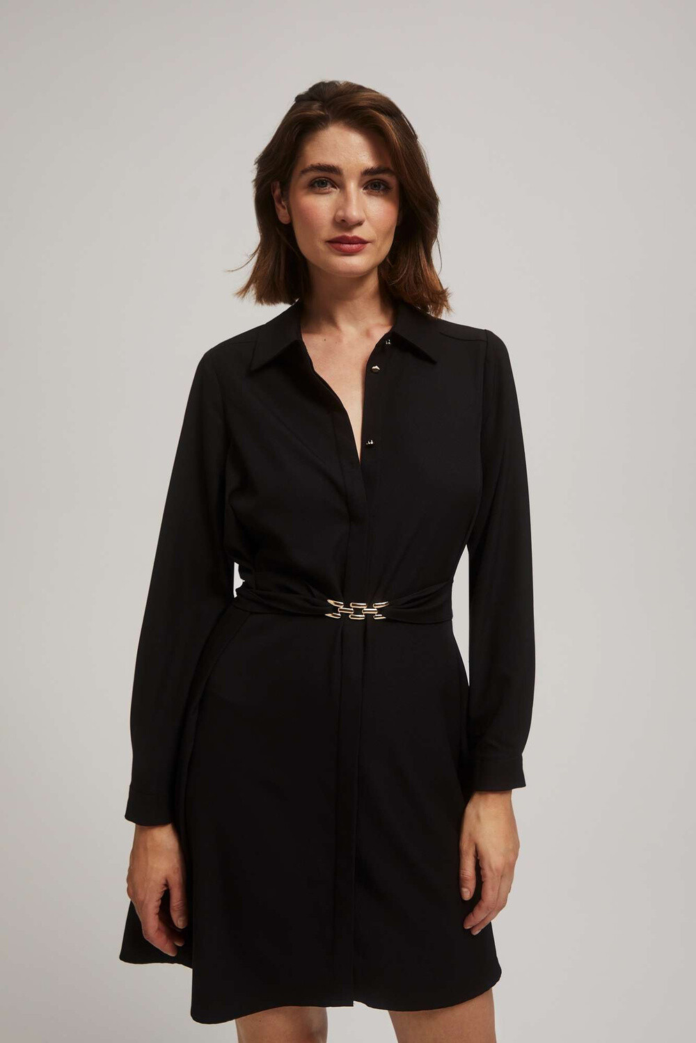 Marisse Shirt Dress With A Belt