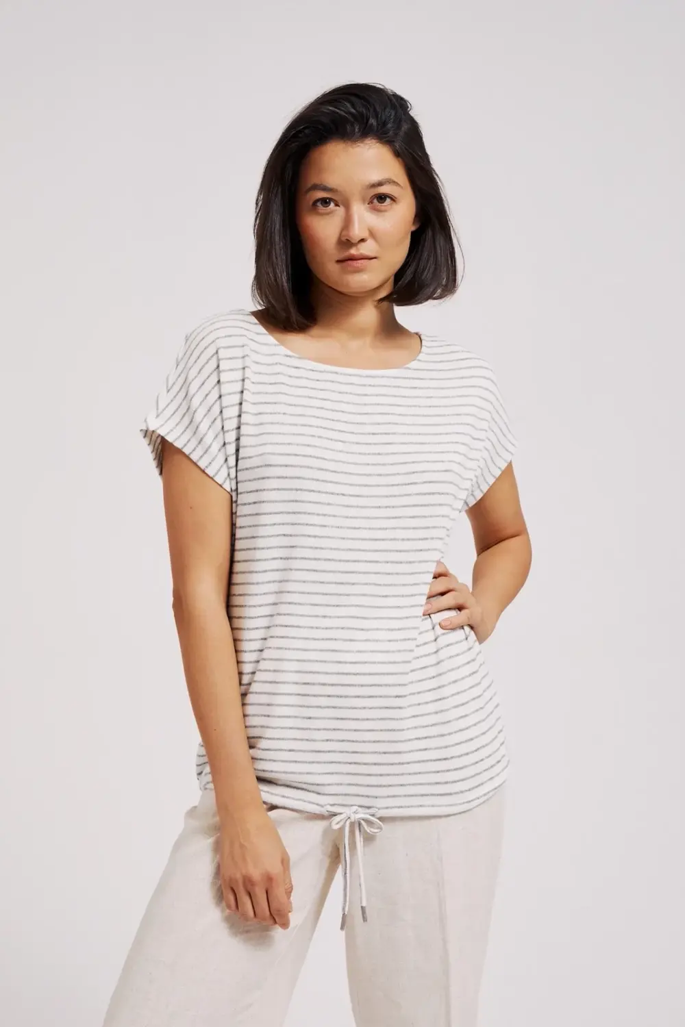 Marisse Women's Blouse L-Ts-4392 Off White