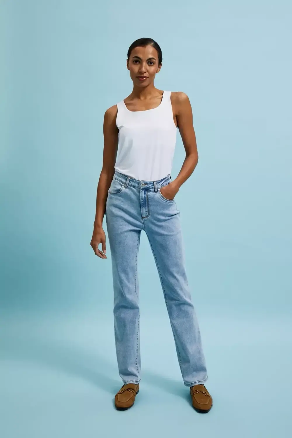 Marisse Women's Jeans L-Je-4305 L.Blue