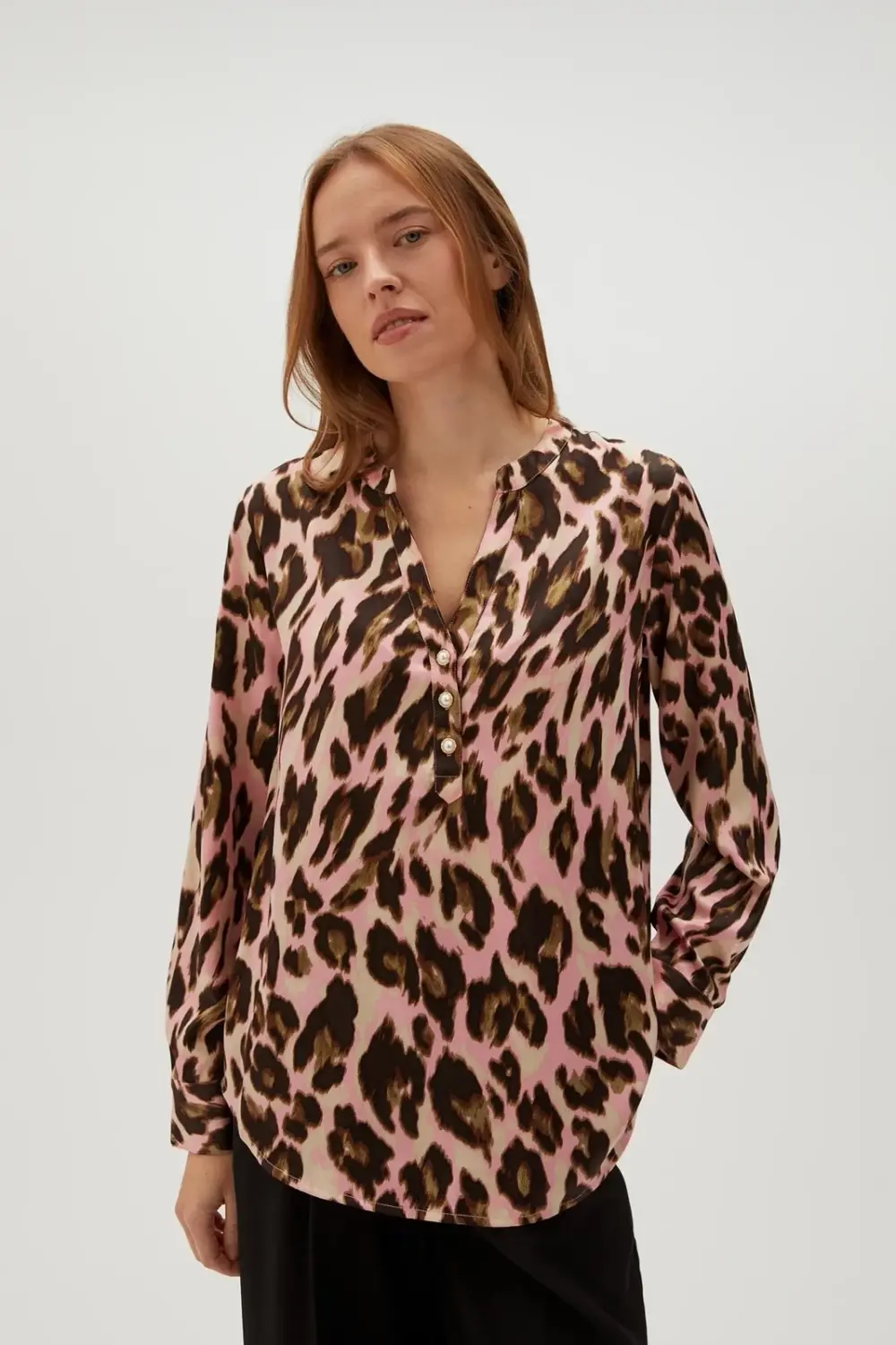 Marisse Women's Shirt L-Ko-4603 Pink