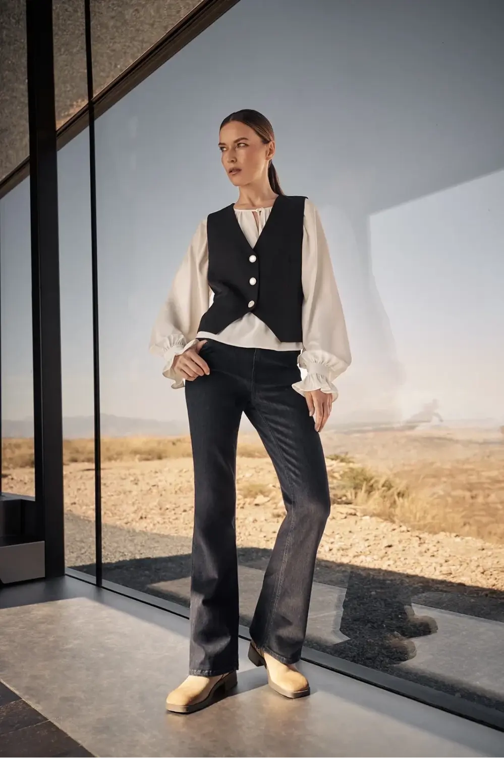 Marisse Women's Jeans Z-Je-4501 Dark Navy