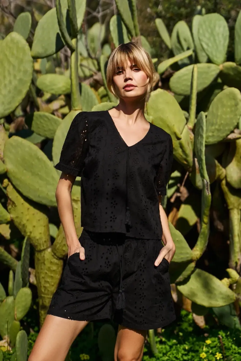 Marisse Women's Shirt L-Ko-4642 Black