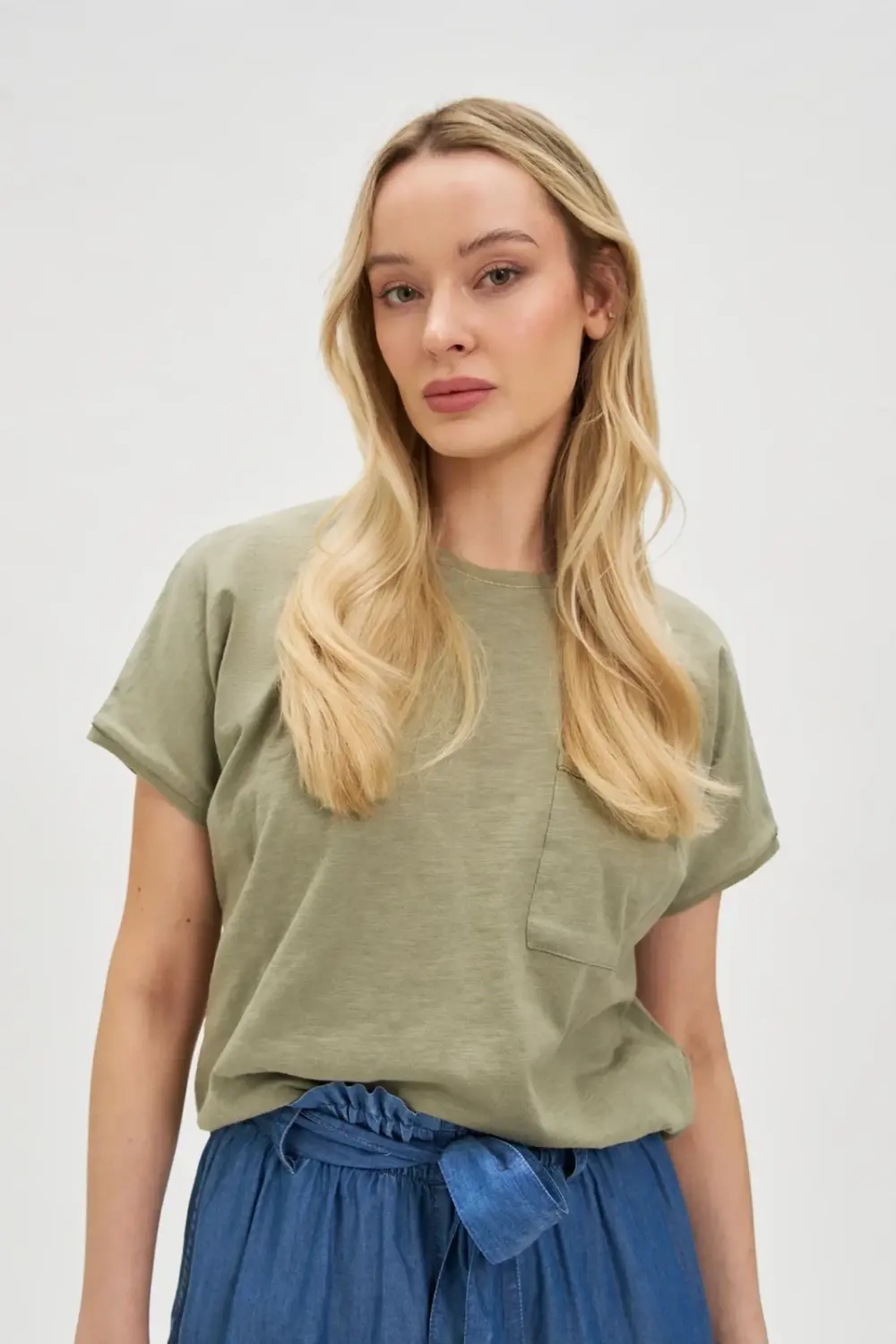 Marisse Women's T-Shirt L-Ts-4693 Olive