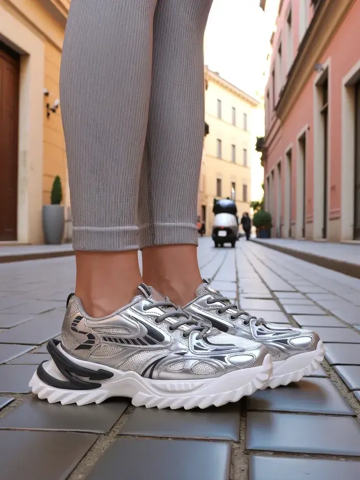 Resti Women's Lacquered Sneakers Leysi