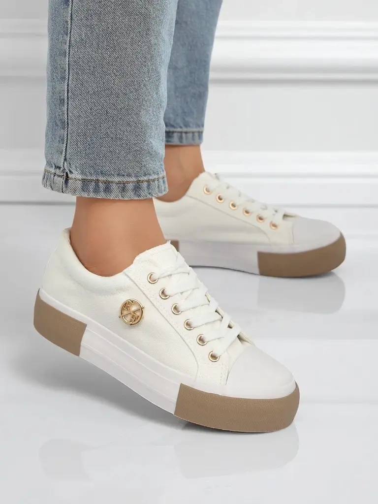 Resti Women's white Aurelio Canvas sneakers