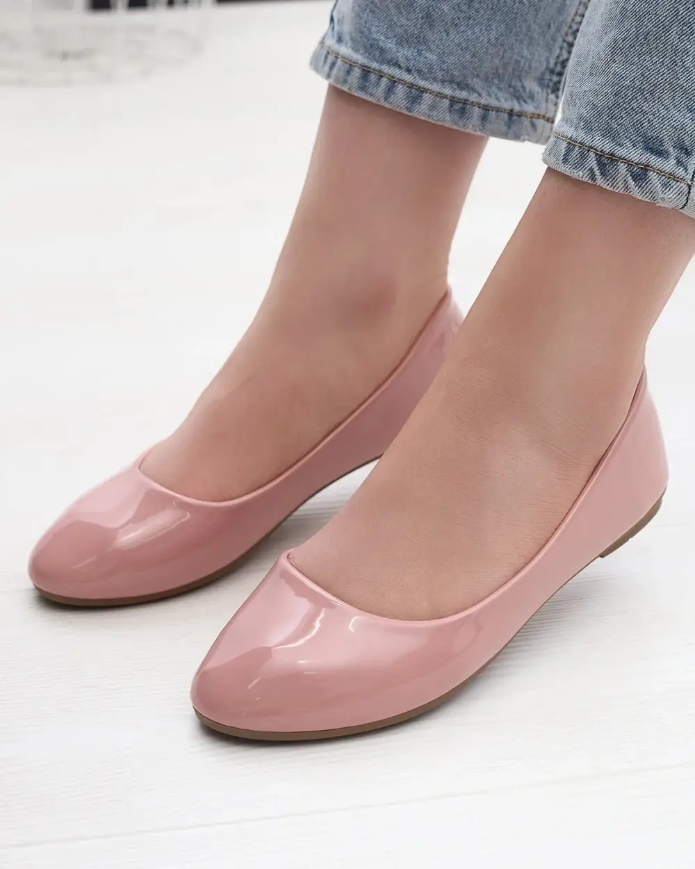 Resti Pink Women's Lacquered Ballerinas Fama - Footwear