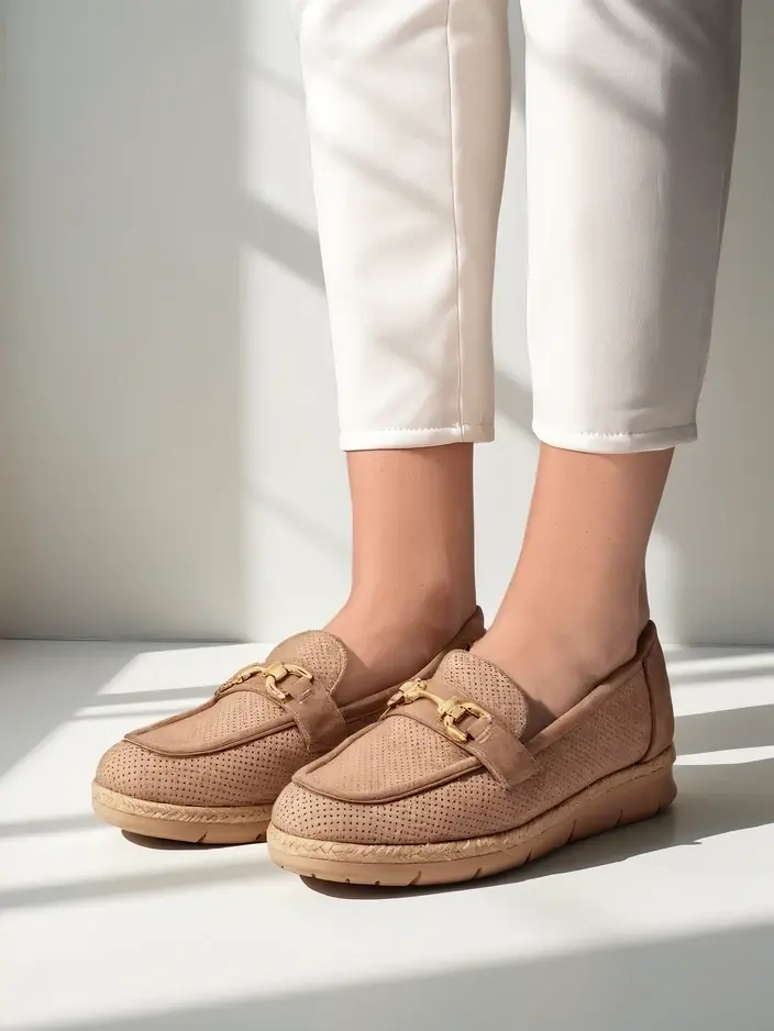 Resti Women's flat shoes with a decoration on the toe