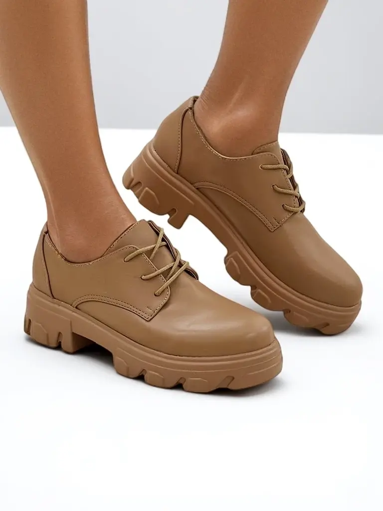 Resti Women's lace-up shoes with a thicker sole Gofey