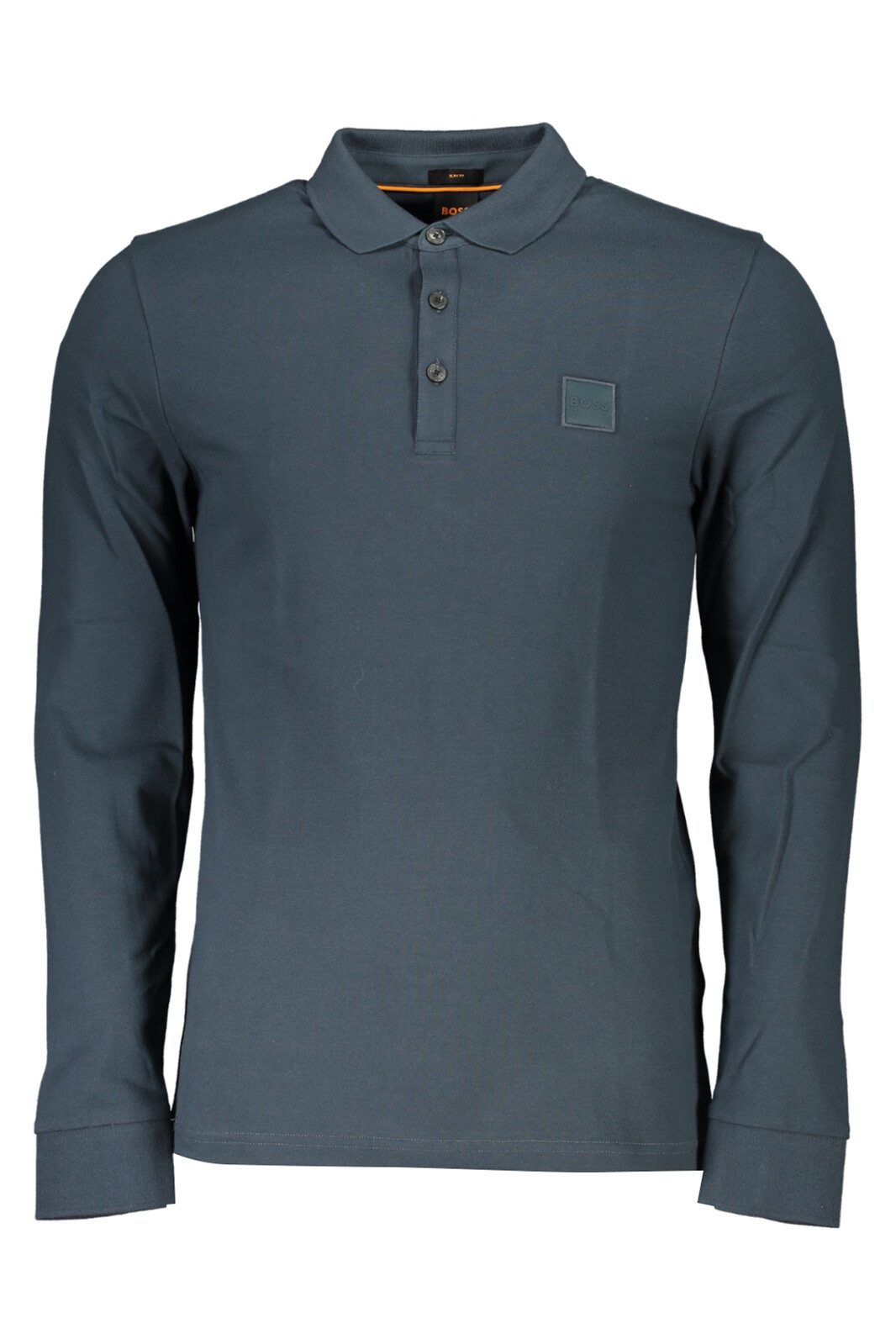 HUGO BOSS MEN'S GREEN LONG SLEEVED POLO SHIRT