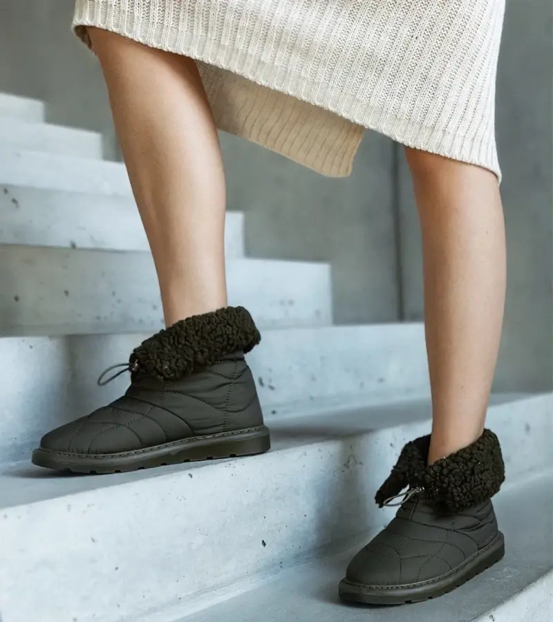 marka niezdefiniowana Zelené zateplené snehule so sťahovacou šnúrkou Caellita