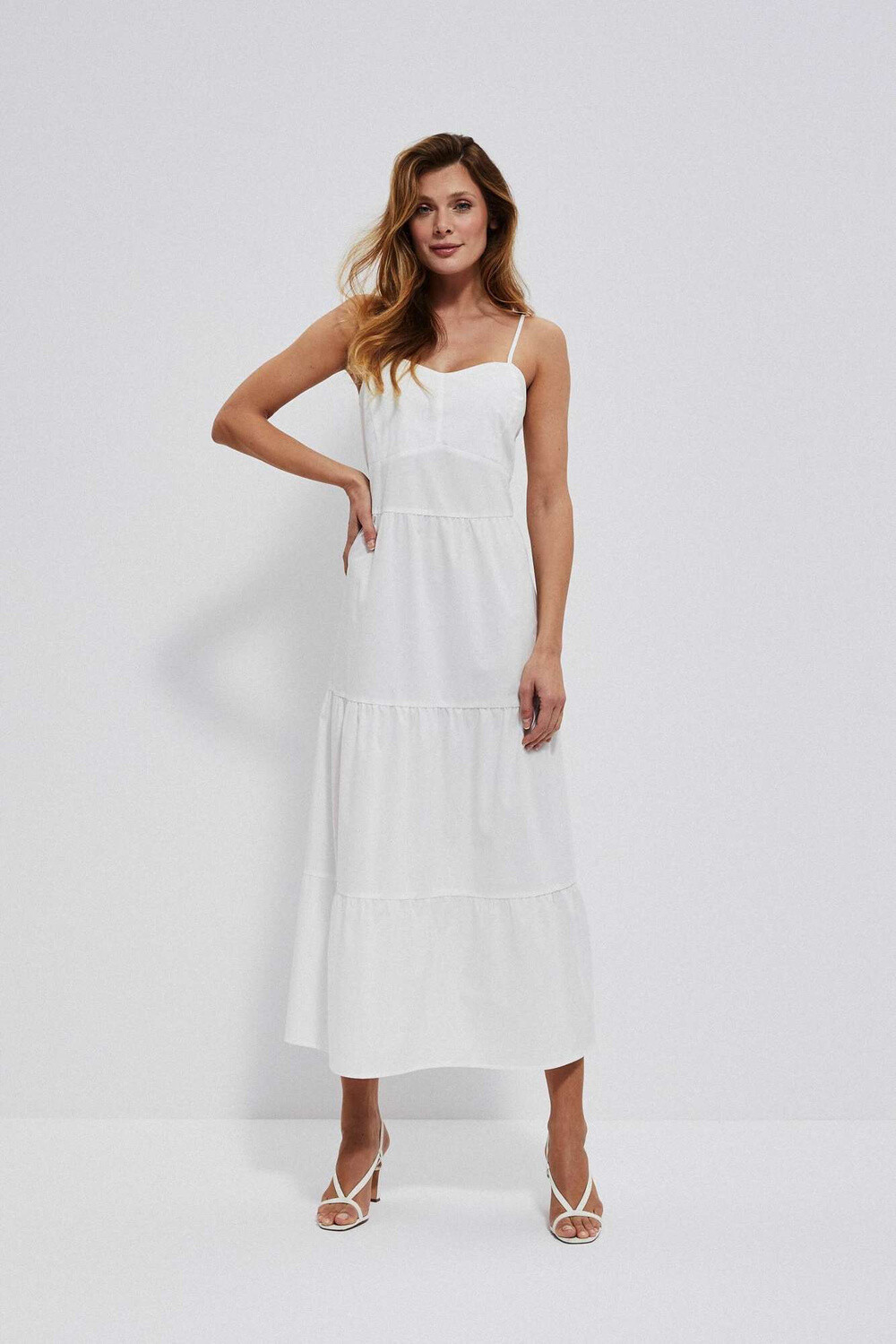 Marisse Strappy Dress L-Su-3765 Off White