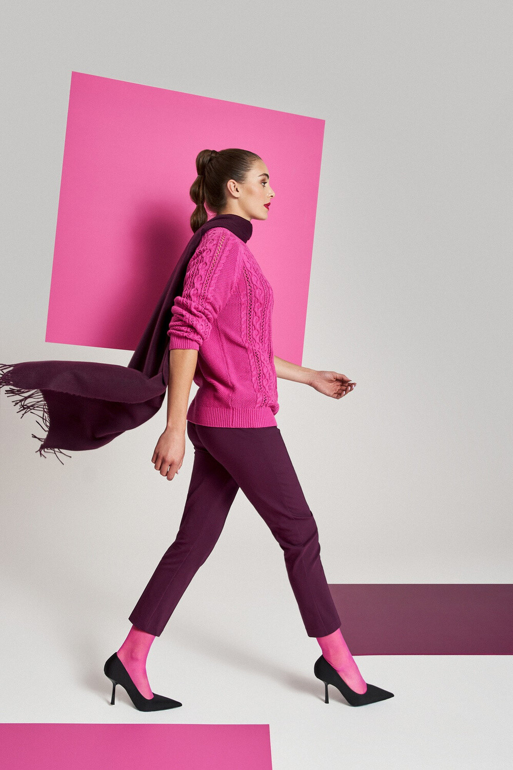 Marisse Pants Z-Sp-3901 Burgundy