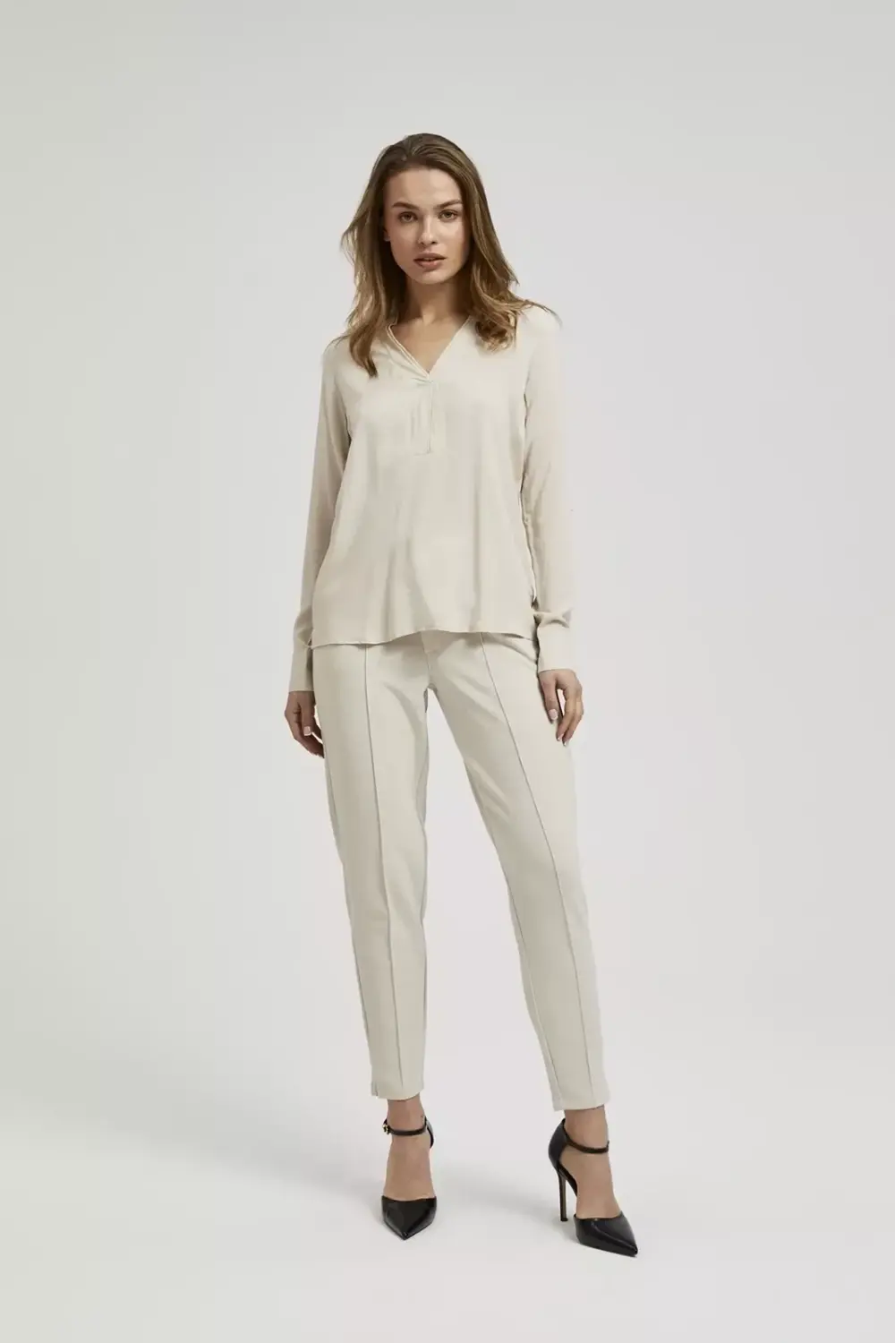 Marisse Women's Shirt L-Ko-4316 L.Beige