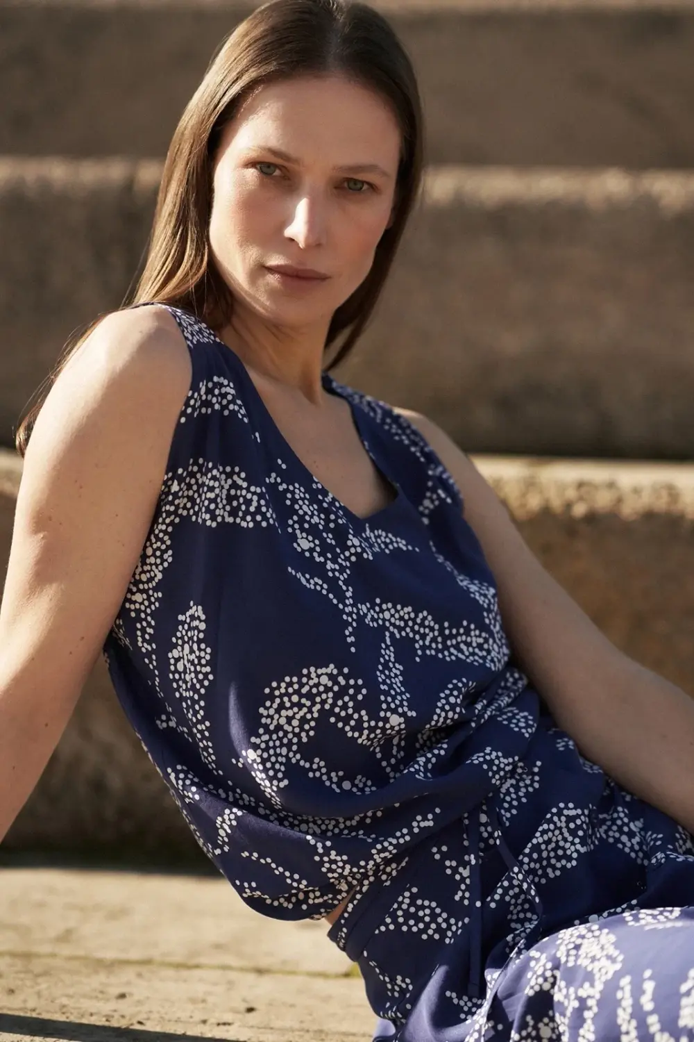 Marisse Women's Shirt L-Ko-4353 L.Navy