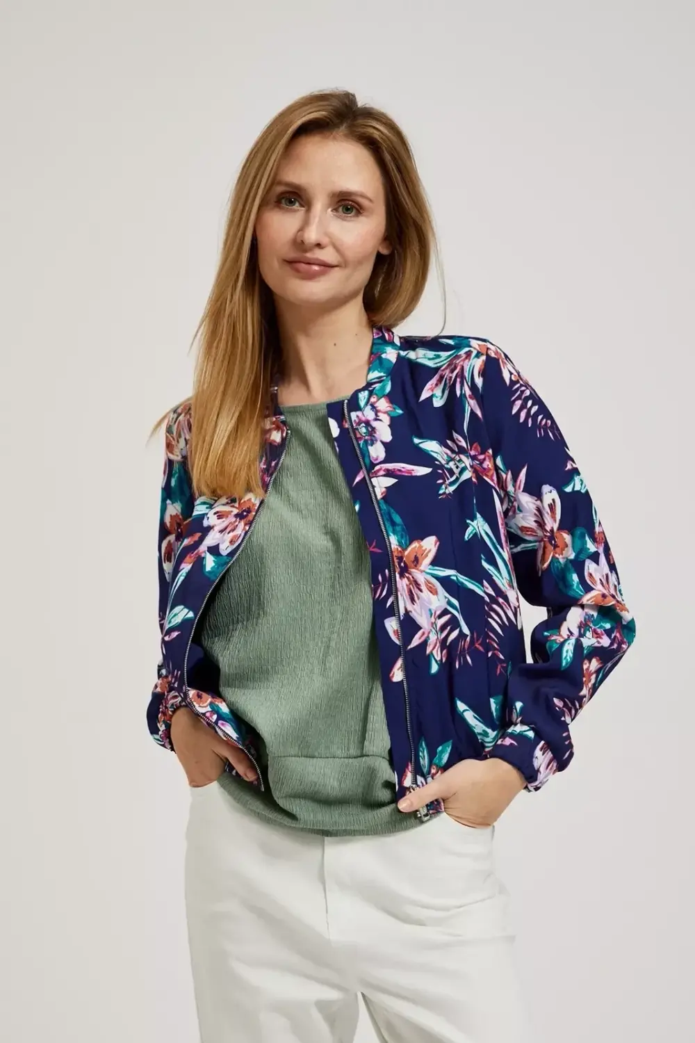 Marisse Women's Jacket L-Ku-4316 Navy