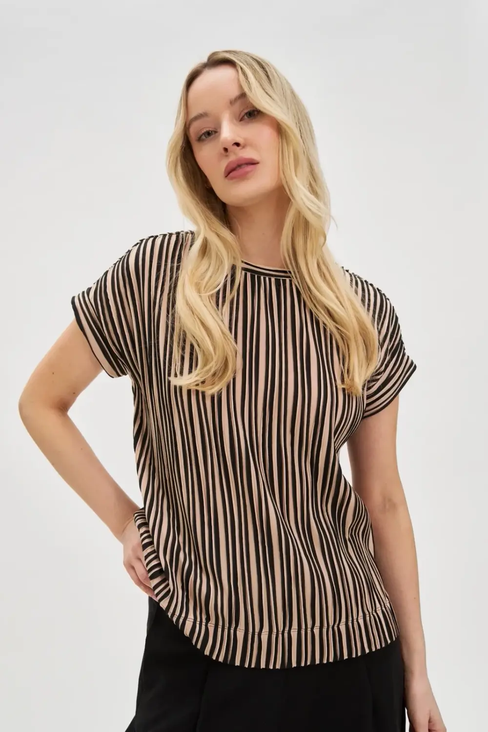 Marisse Women's T-Shirt L-Ts-4665 L.Beige