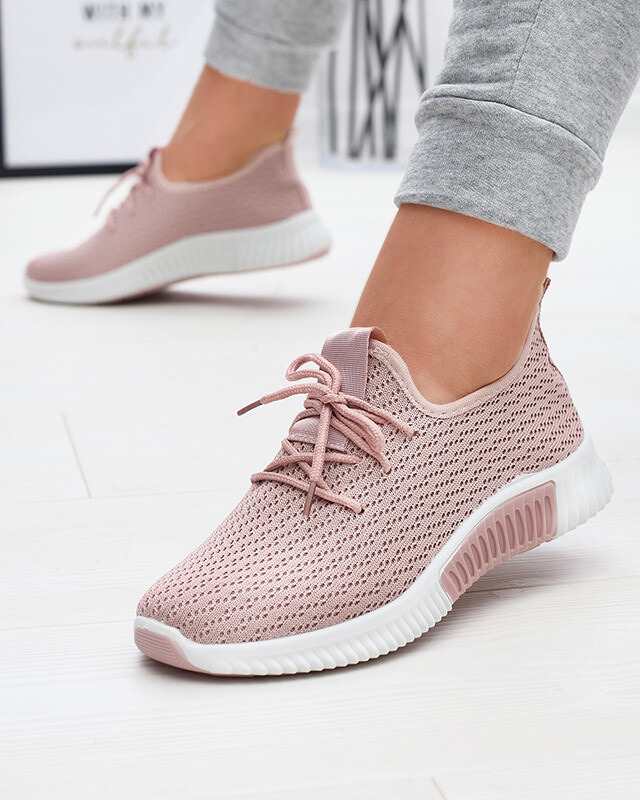 Resti Pink women's fabric sports shoes Vobbu- Footwear
