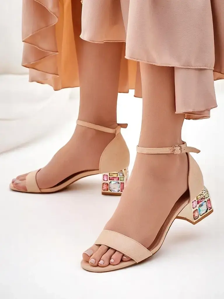 Resti Women's sandals with a decorative heel Ballou