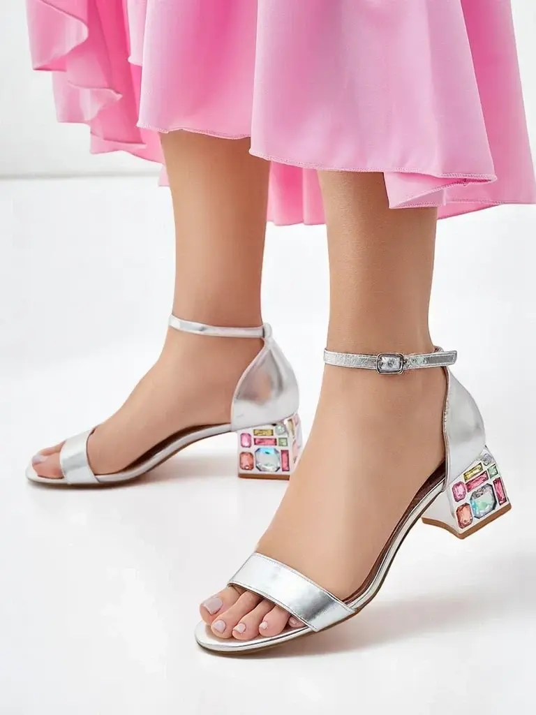 Resti Women's sandals with decorative heels Ballou