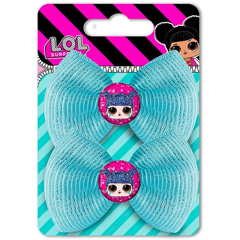 L.O.L. Surprise Hair clip Kawaii Queen sponky do vlasov s mašľou 2 ks