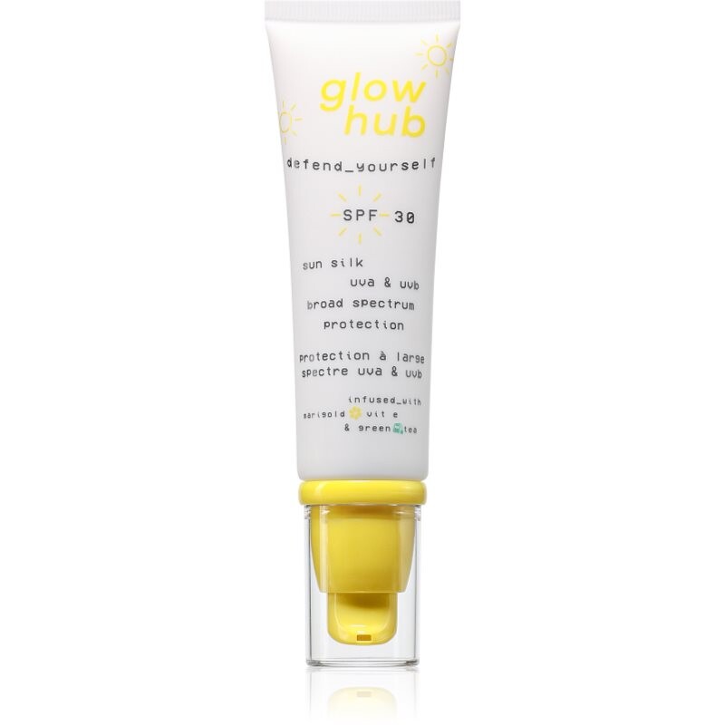 Glow Hub Sun Silk opaľovací krém na tvár SPF 30 50 ml