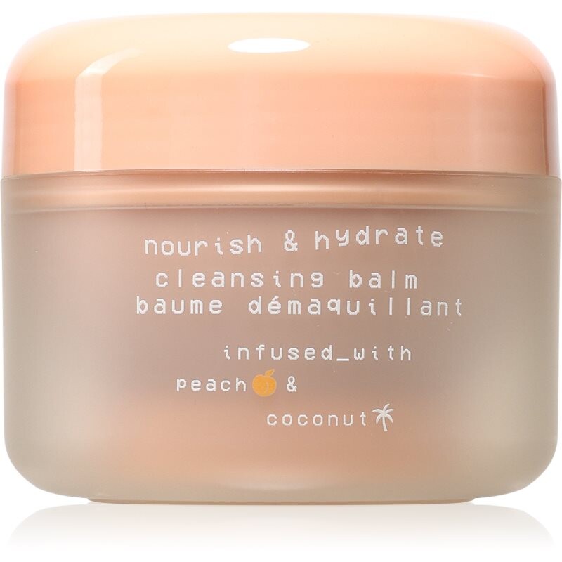 Glow Hub Nourish & Hydrate vyživujúci čistiaci balzam s broskyňovým extraktom 100 g
