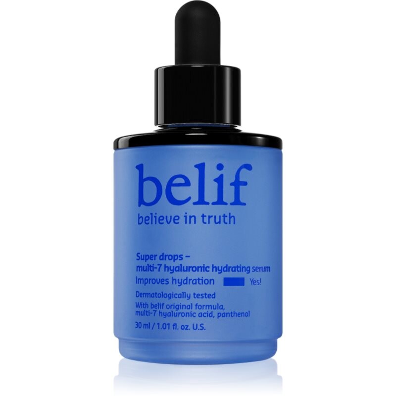 belif Super Drops Multi-7 Hyaluronic Hydrating Serum hĺbkovo vyživujúce a hydratačné sérum so spevňujúcim účinkom 30 ml