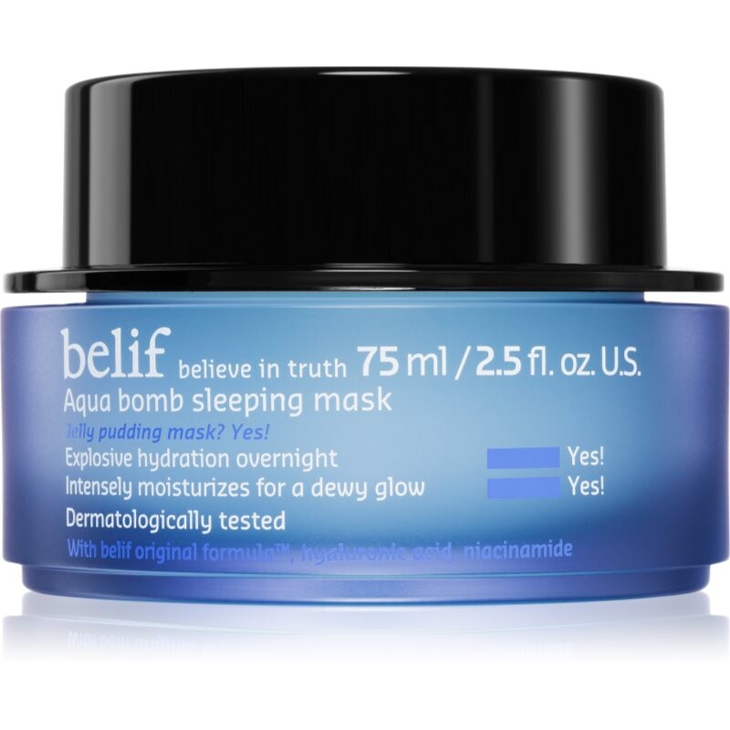 belif Aqua Bomb Sleeping Mask intenzívna hydratačná maska na noc 75 ml