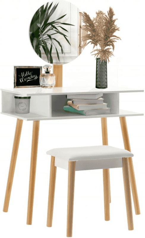 Chomik Toaletný stolík BERGEN | s taburetkou